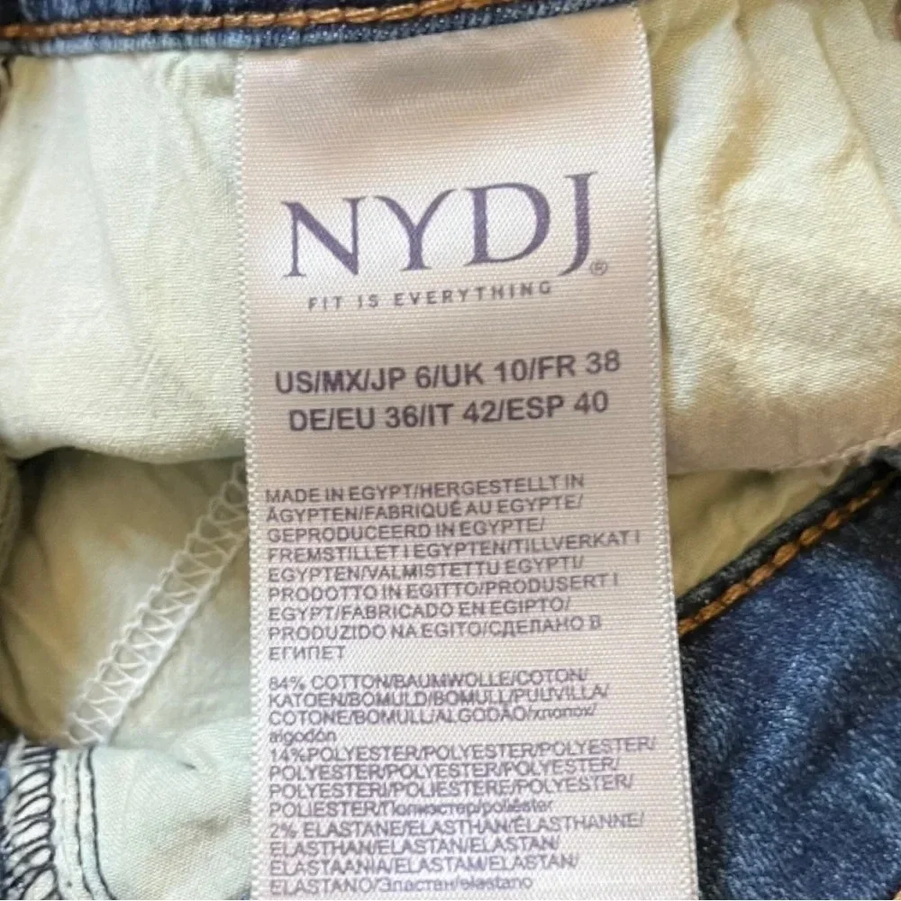 NYDJ Skinny Jeans Mid/High Rise With‎ Lift Tuck Technology  Size 6 | EUC